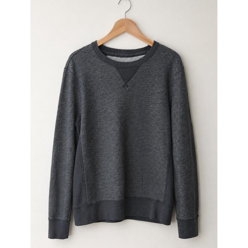 J.Crew Vintage Fleece Sweatshirt Small Gray Soft Casual Minimalist Pullover